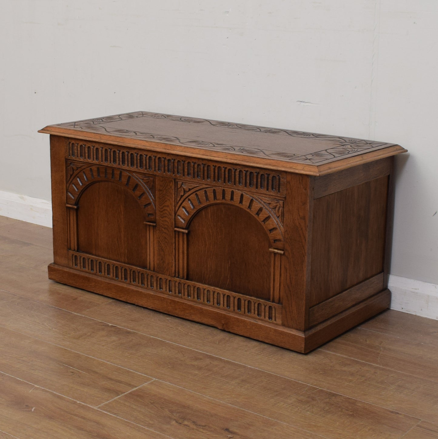 Restored Oak Blanket Box