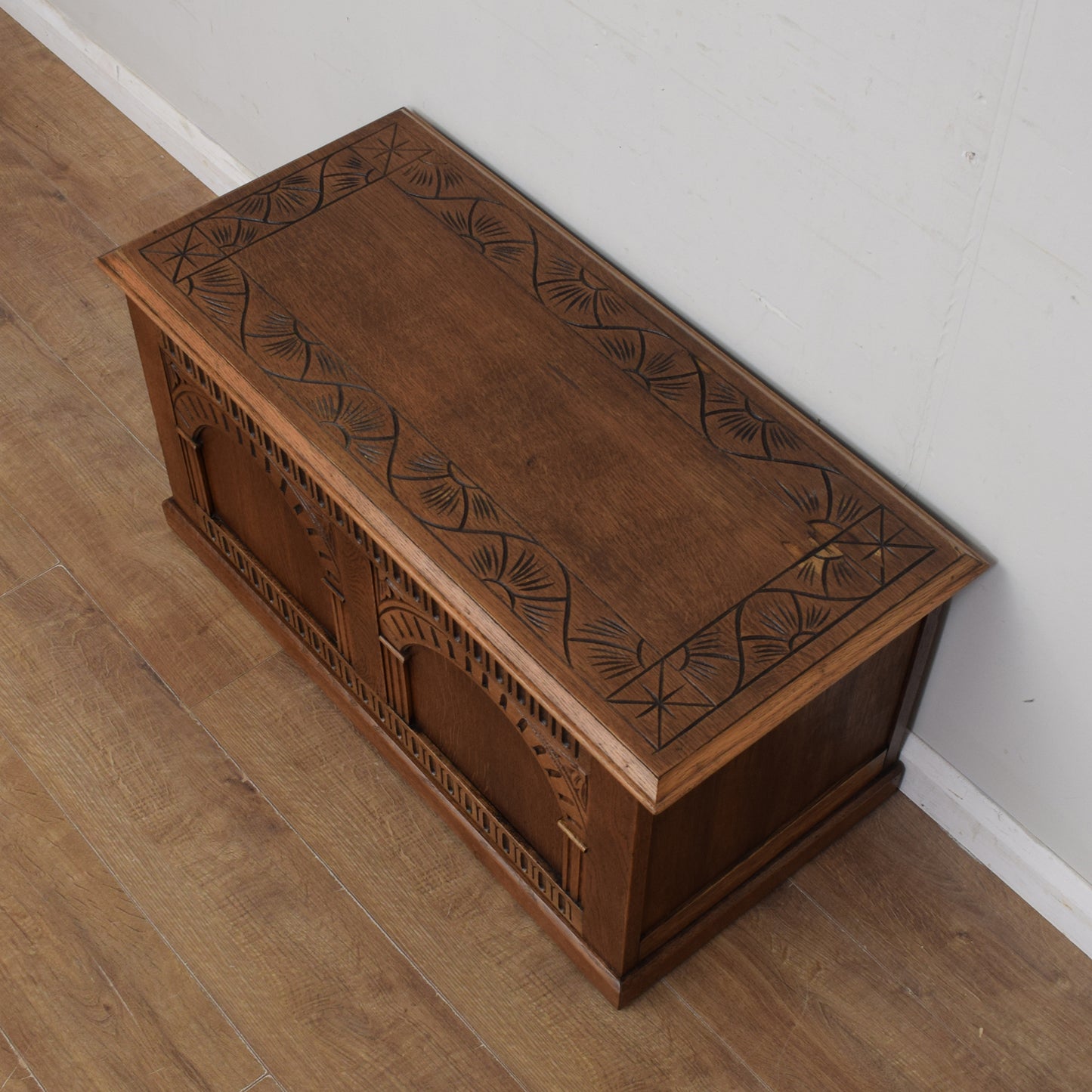 Restored Oak Blanket Box