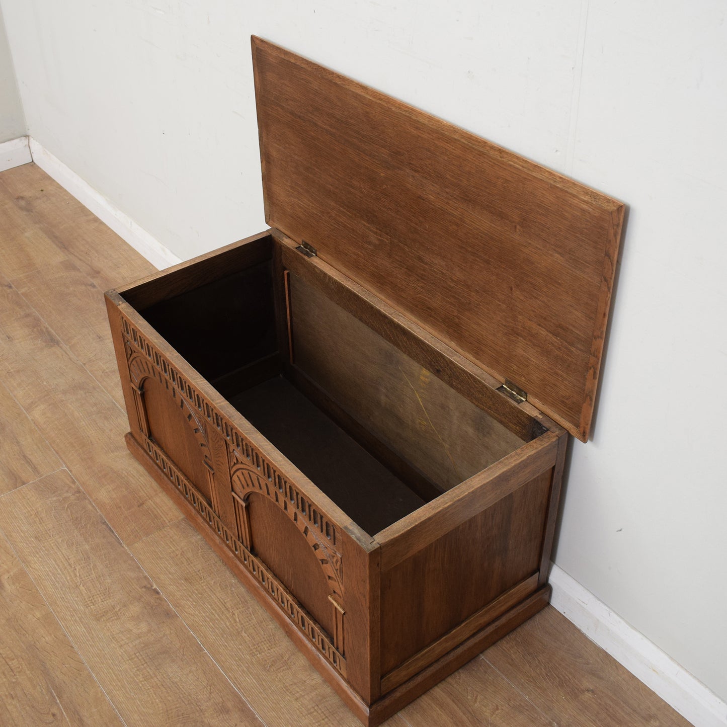 Restored Oak Blanket Box