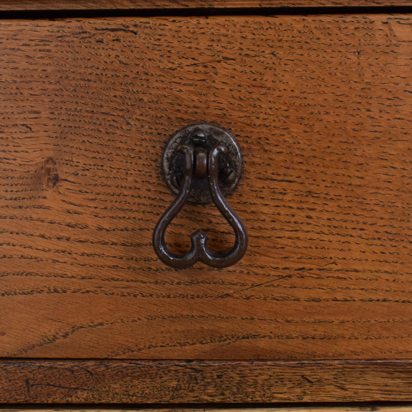 Rustic Oak Carved Sideboard