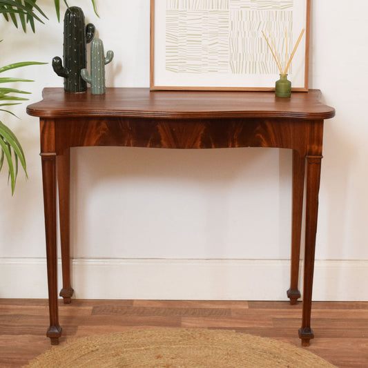 Flamed Mahogany Hall Table