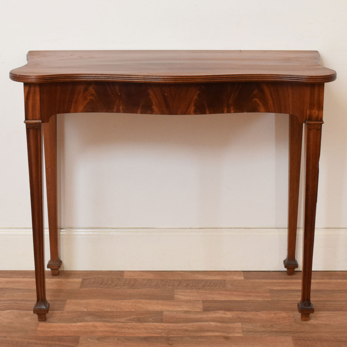 Flamed Mahogany Hall Table