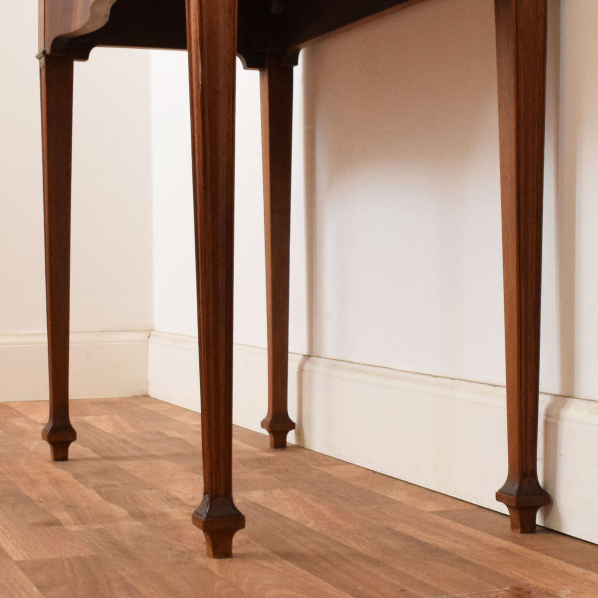 Flamed Mahogany Hall Table