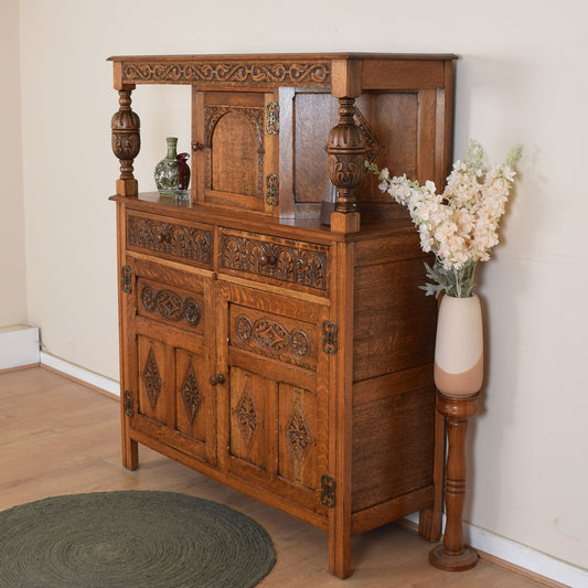 Vintage Oak Court Cabinet