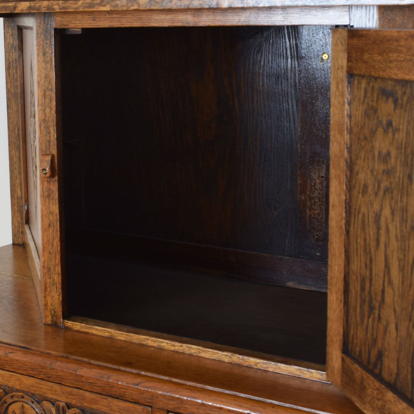 Vintage Oak Court Cabinet