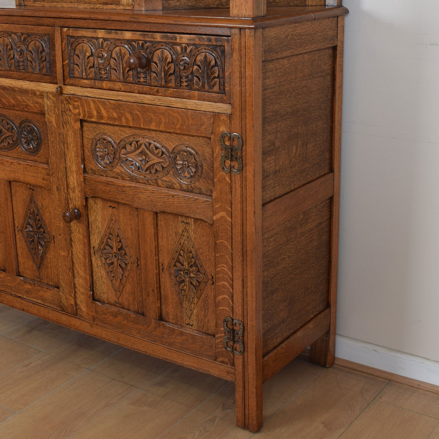 Vintage Oak Court Cabinet
