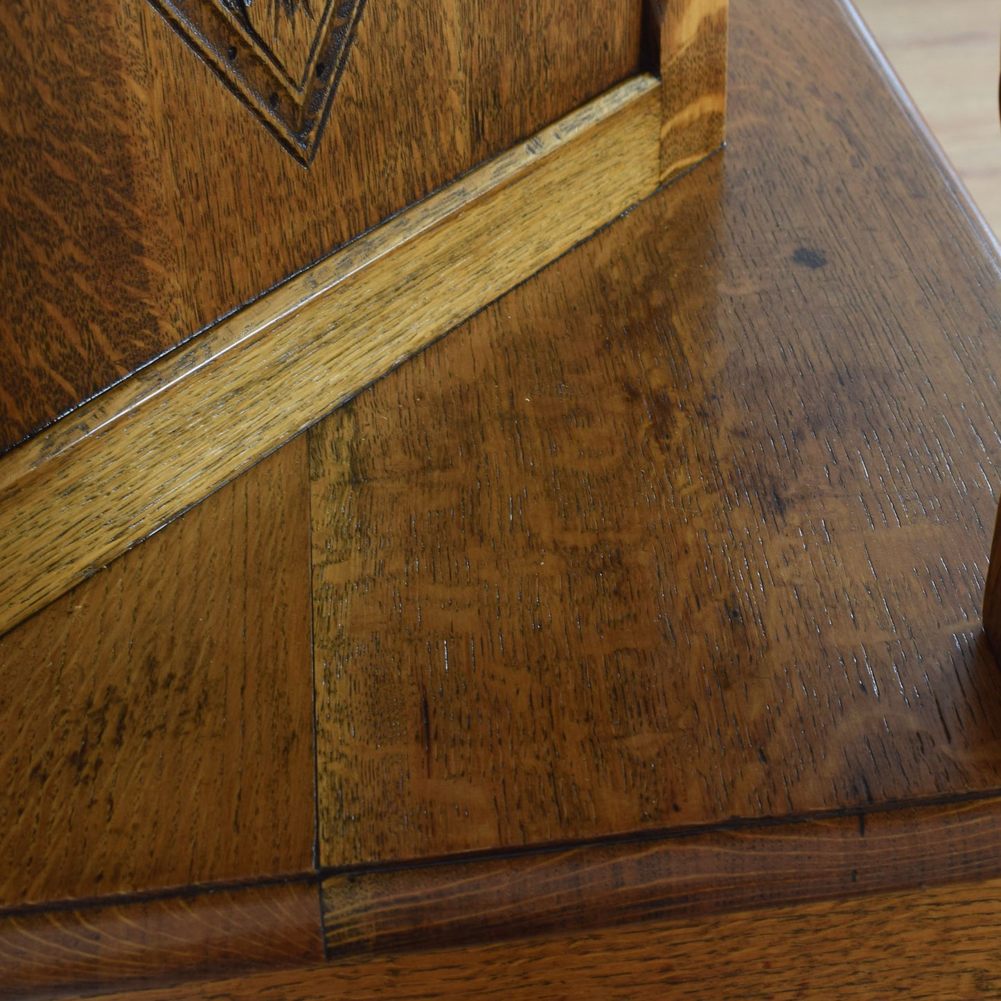 Vintage Oak Court Cabinet