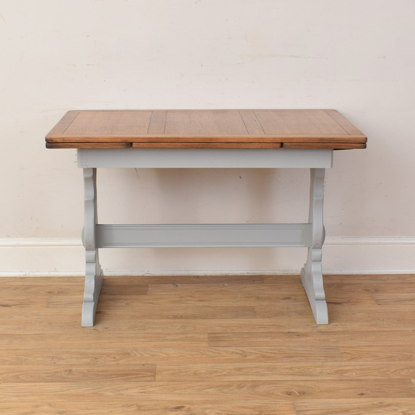 Painted Extendable Table And Four Chairs