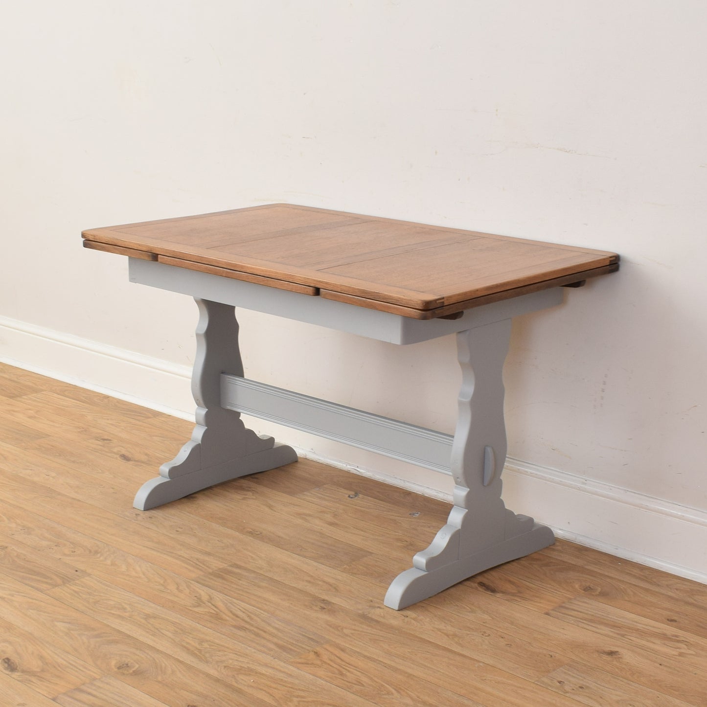 Painted Extendable Table And Four Chairs