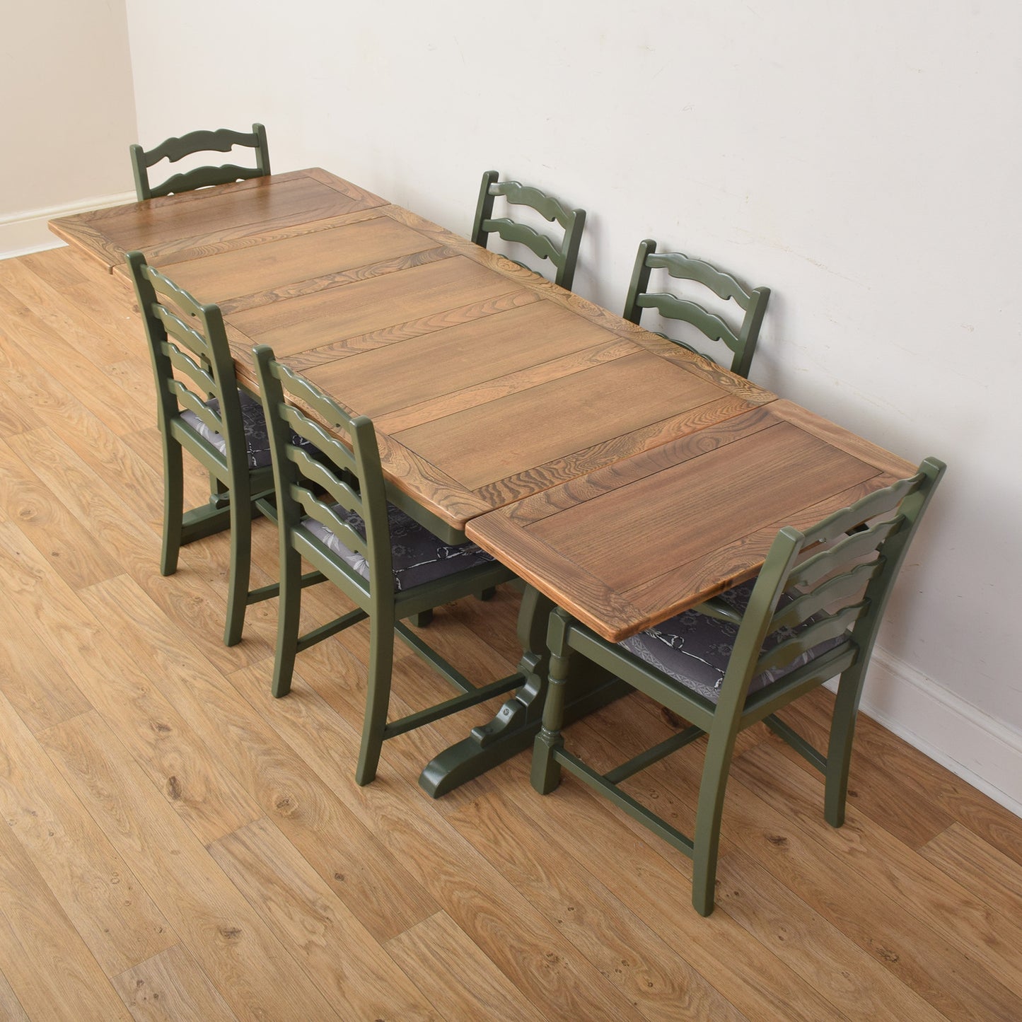 Painted Table And Six Chairs