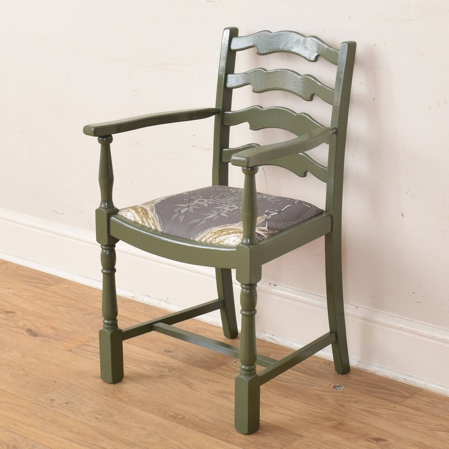 Painted Table And Six Chairs