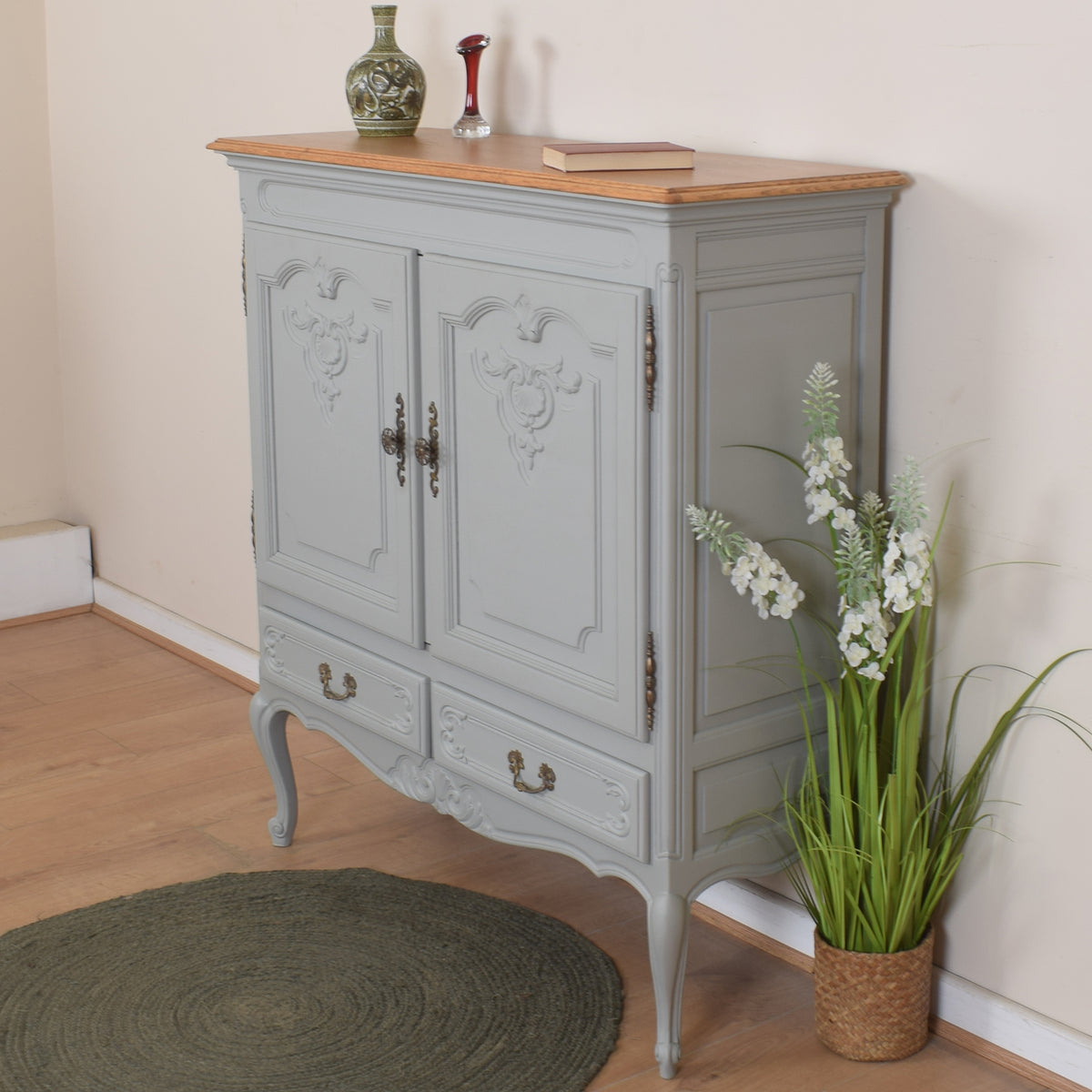 Painted French Cabinet