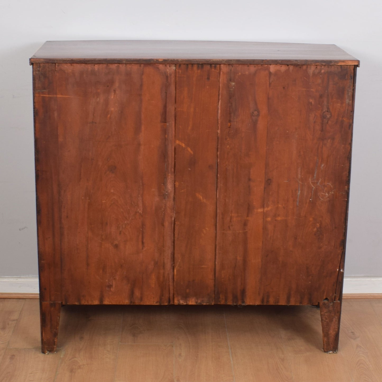 Bow-Fronted Mahogany Chest of Drawers