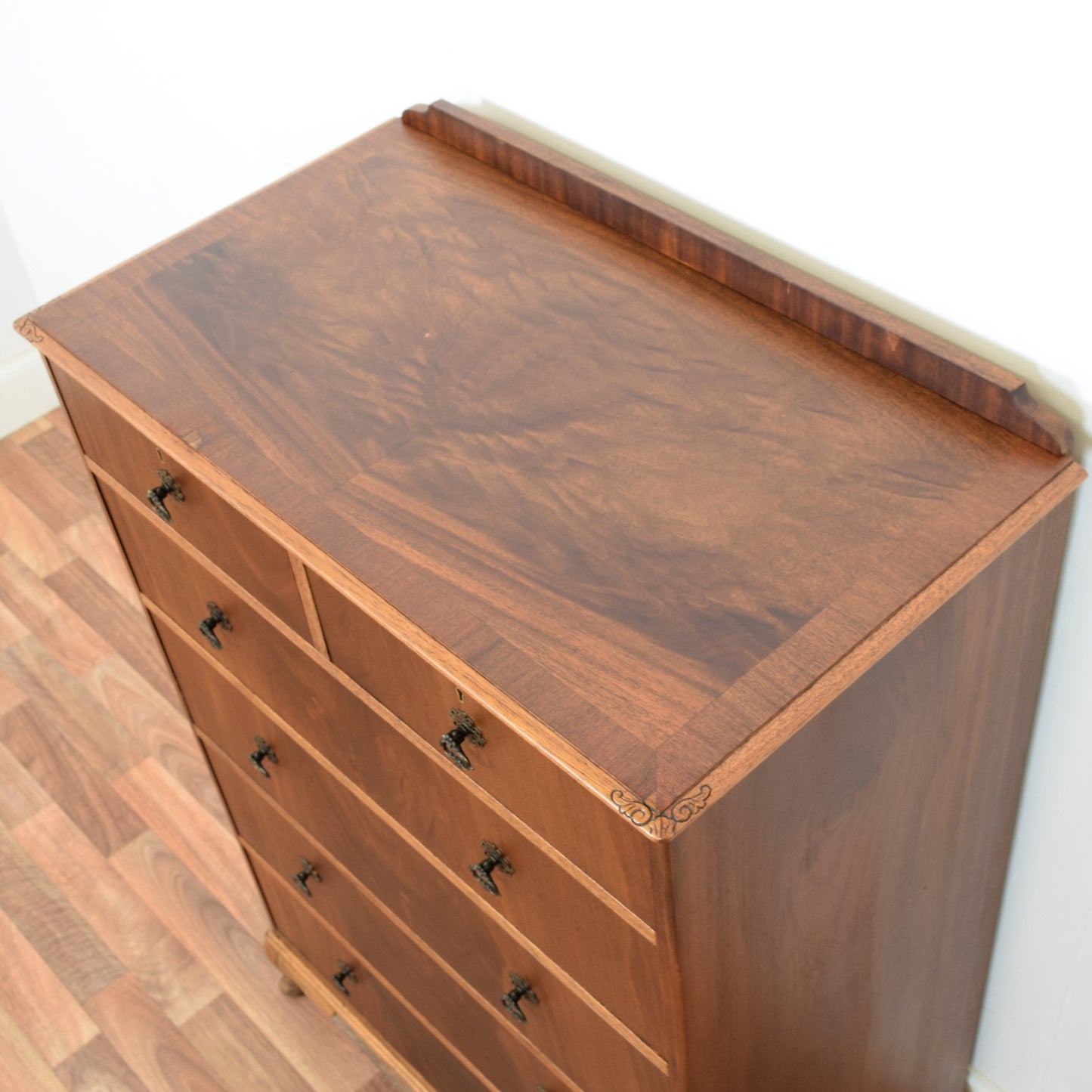 Flamed Mahogany Chest of Drawers