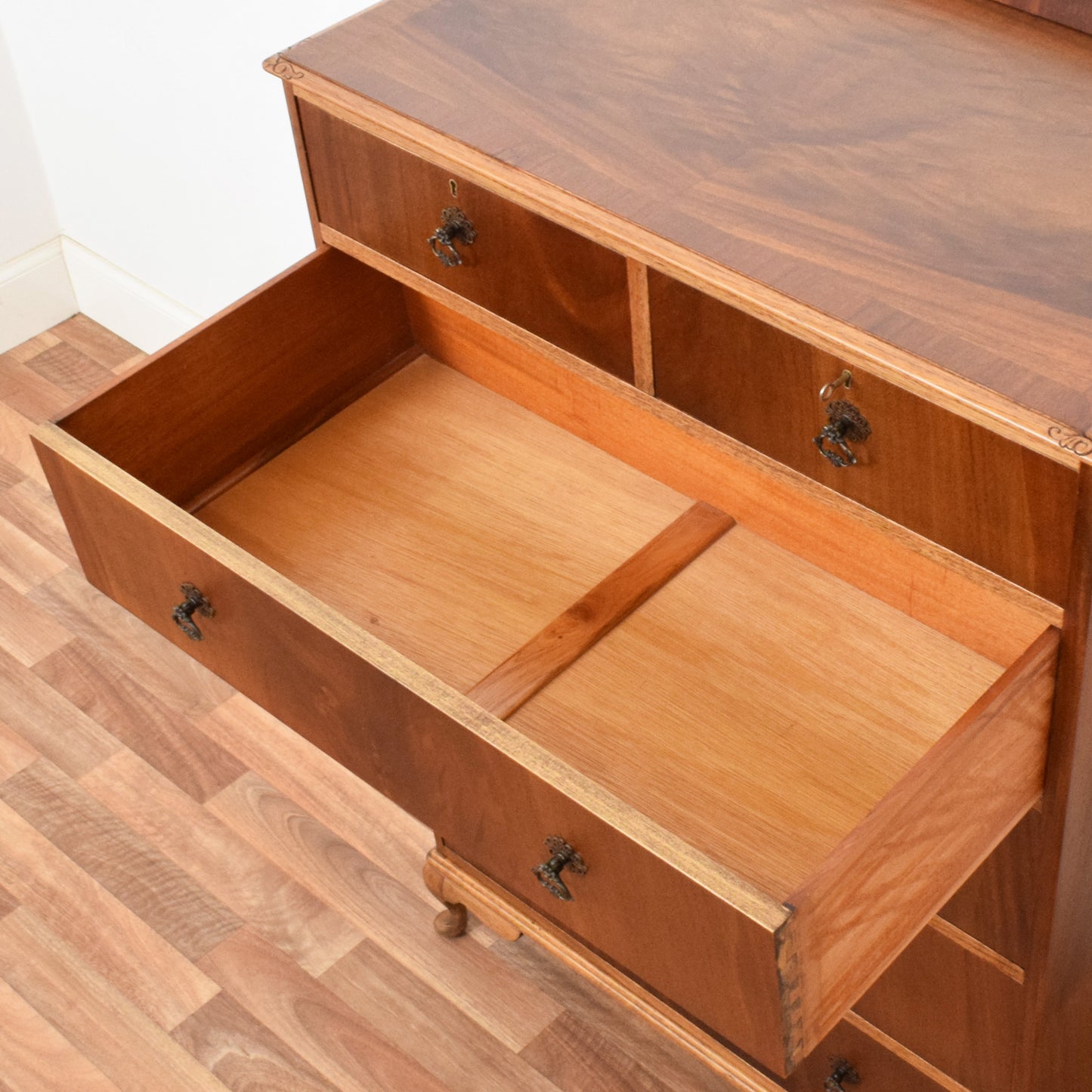 Flamed Mahogany Chest of Drawers