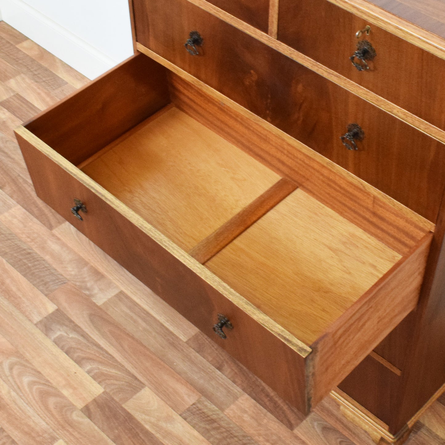 Flamed Mahogany Chest of Drawers