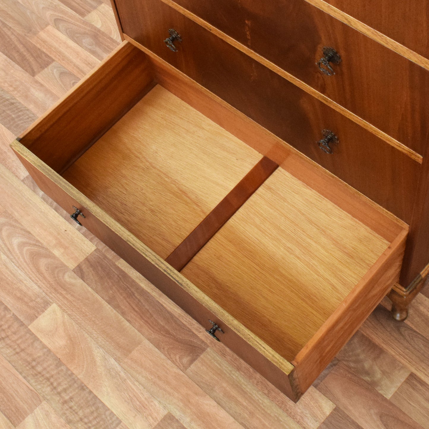 Flamed Mahogany Chest of Drawers