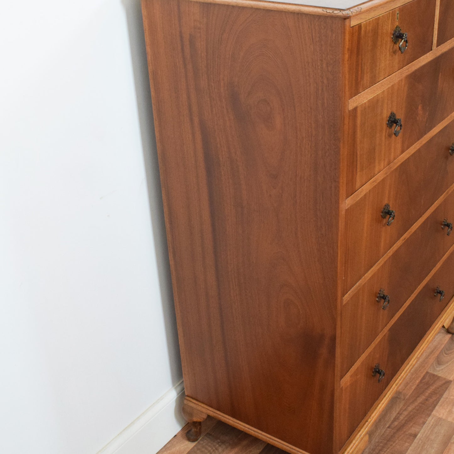 Flamed Mahogany Chest of Drawers