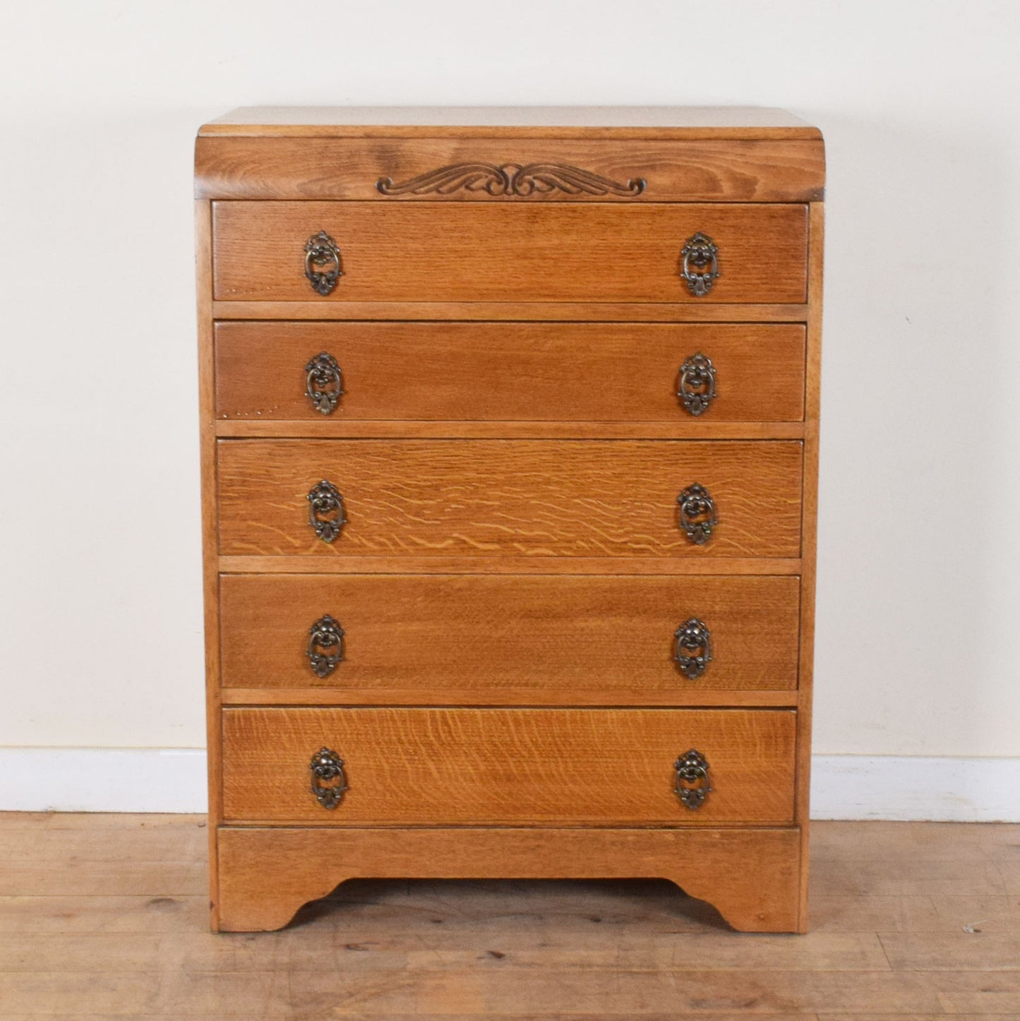 Restored Oak Chest of Drawers