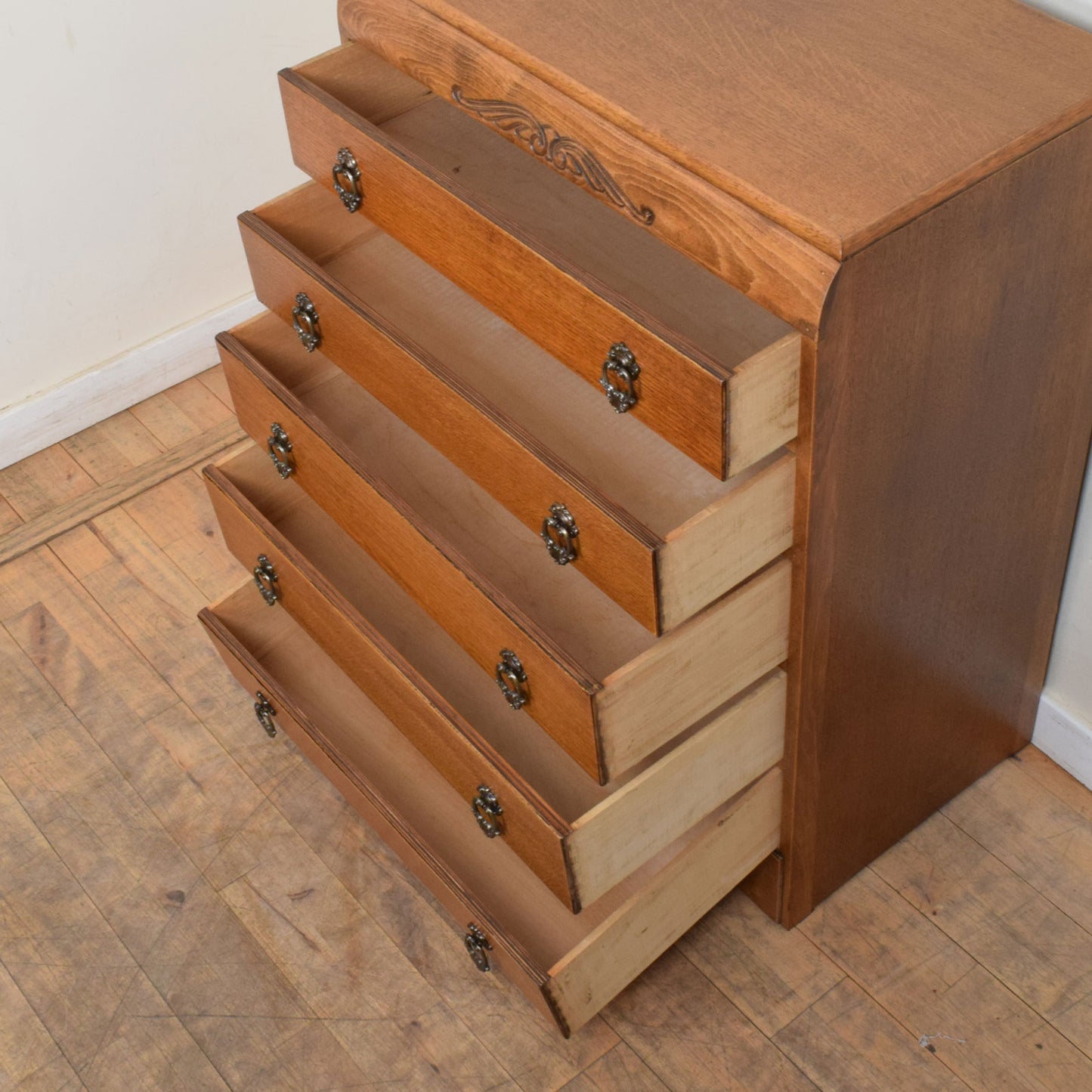 Restored Oak Chest of Drawers