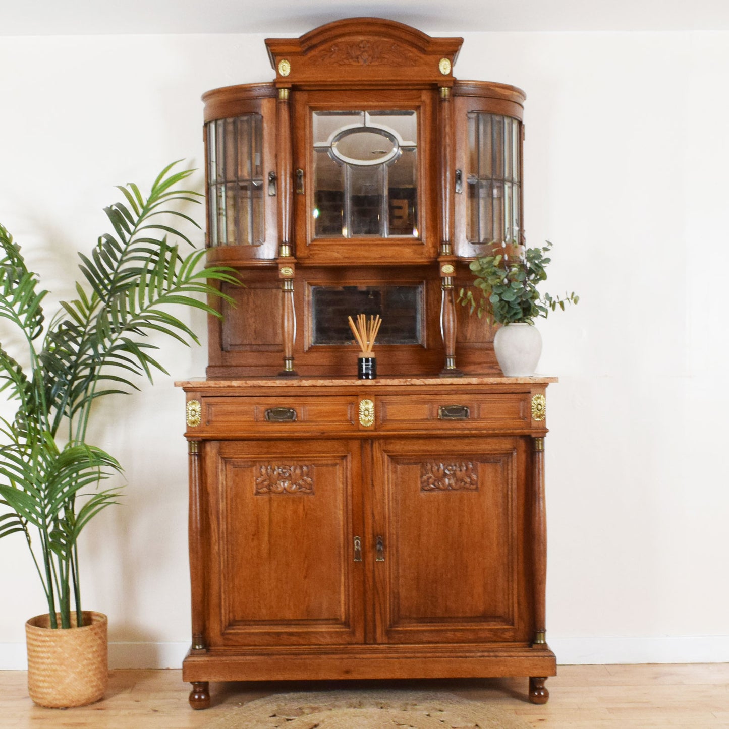 Marble Top Glazed Dresser