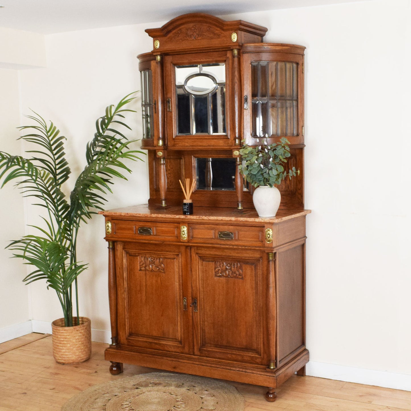 Marble Top Glazed Dresser