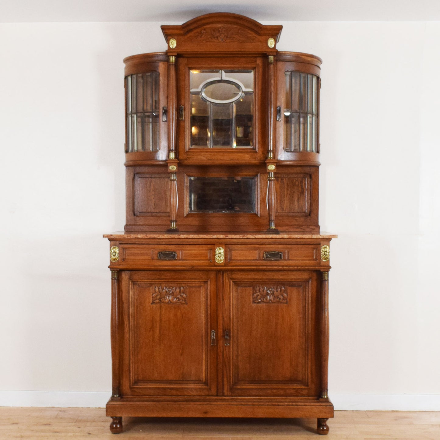 Marble Top Glazed Dresser