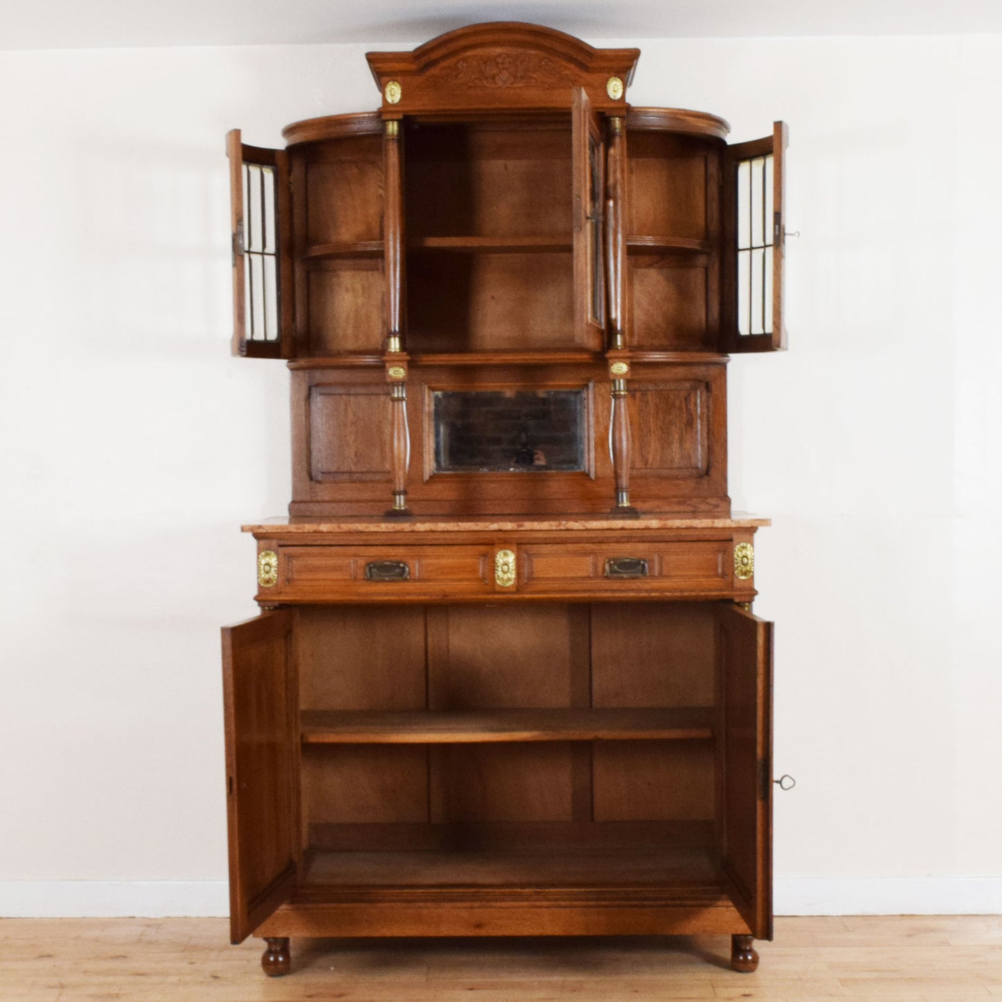 Marble Top Glazed Dresser