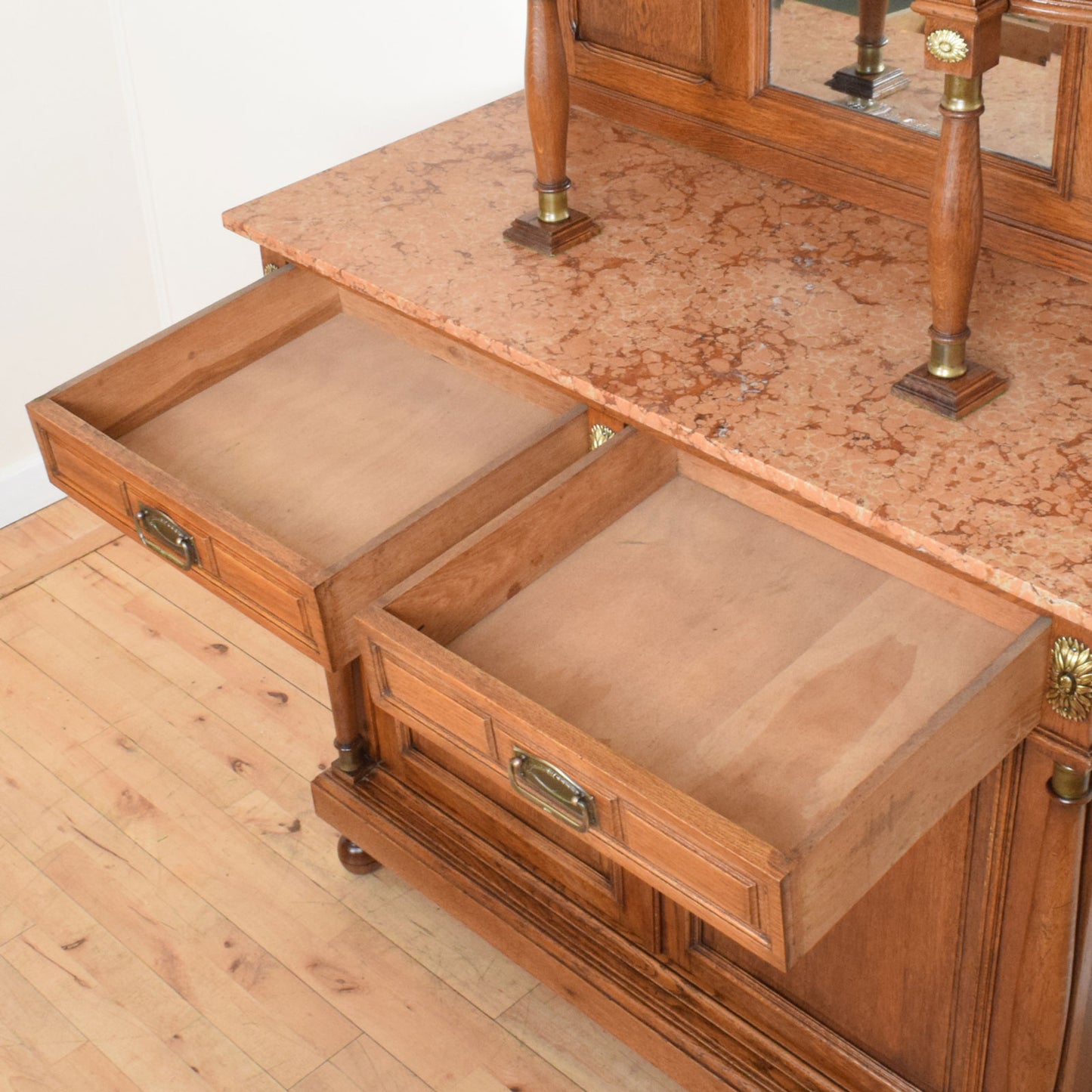 Marble Top Glazed Dresser