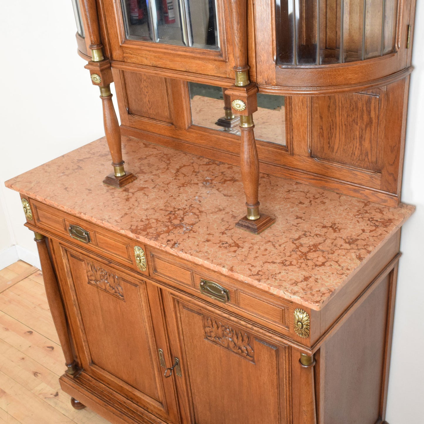 Marble Top Glazed Dresser