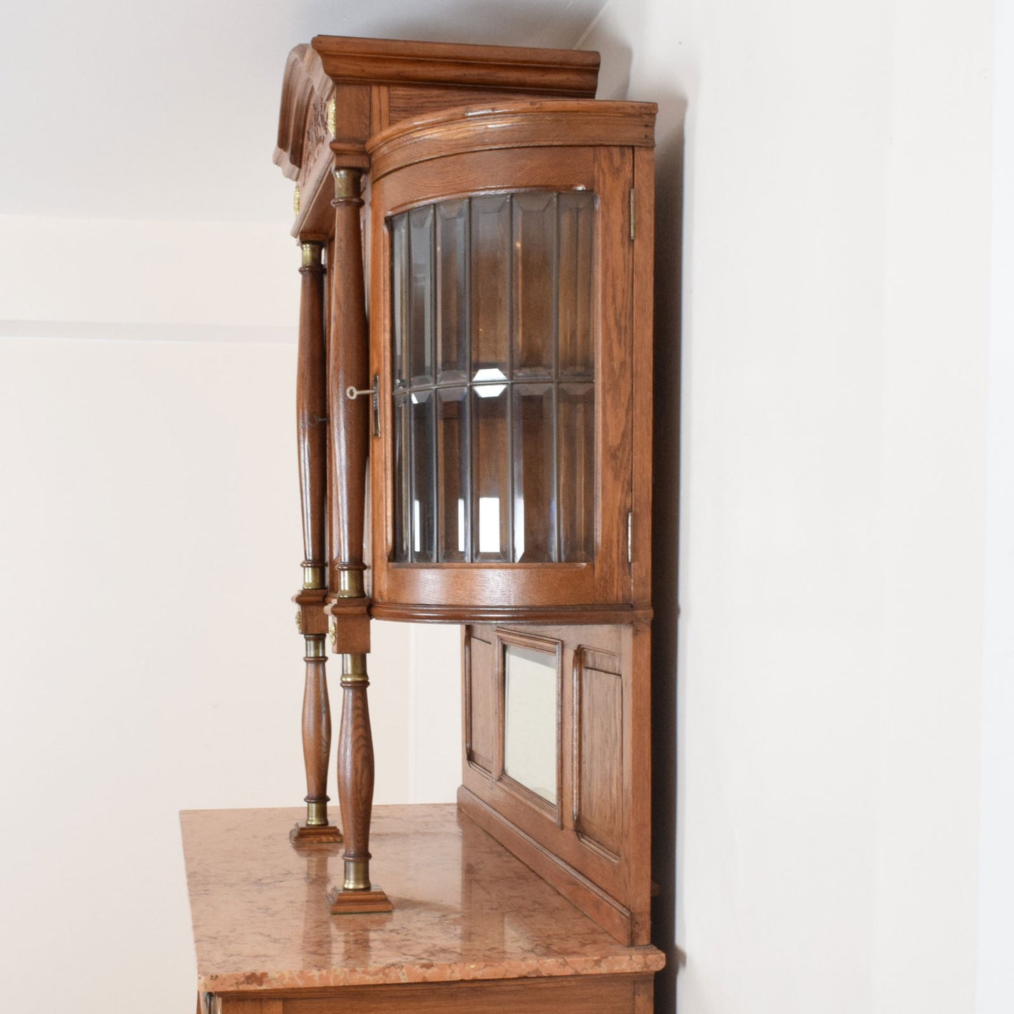 Marble Top Glazed Dresser