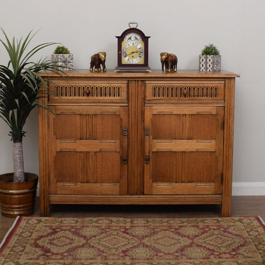 Restored Oak Priory Sideboard