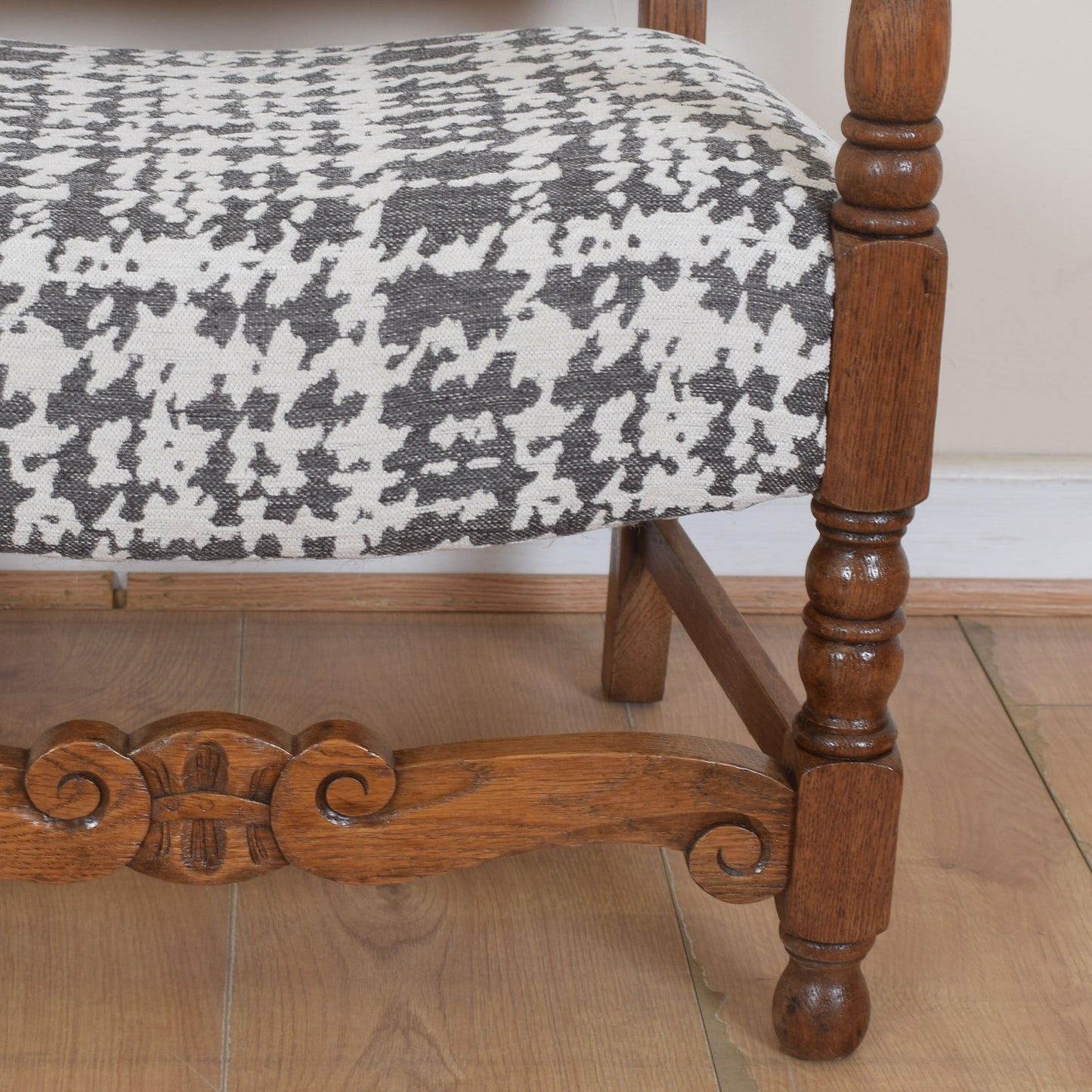 Upholstered Oak Childs Chair