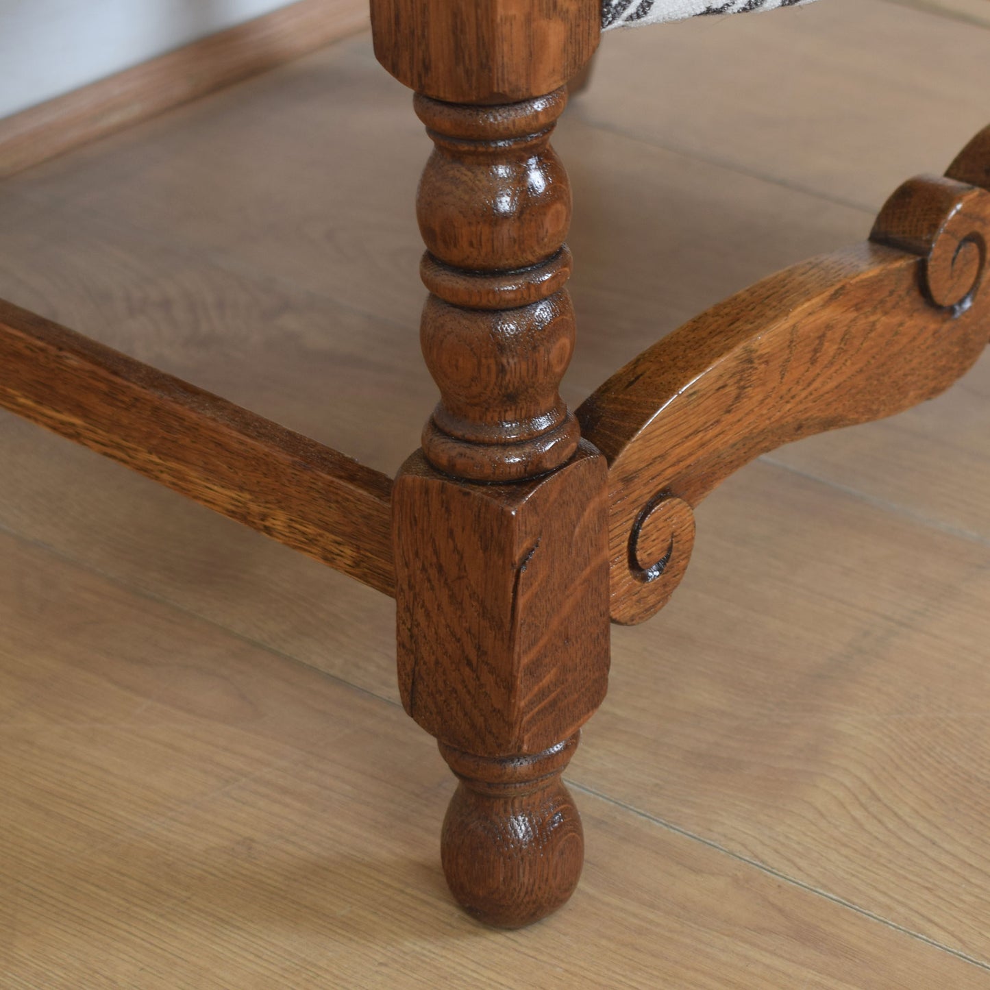 Upholstered Oak Childs Chair
