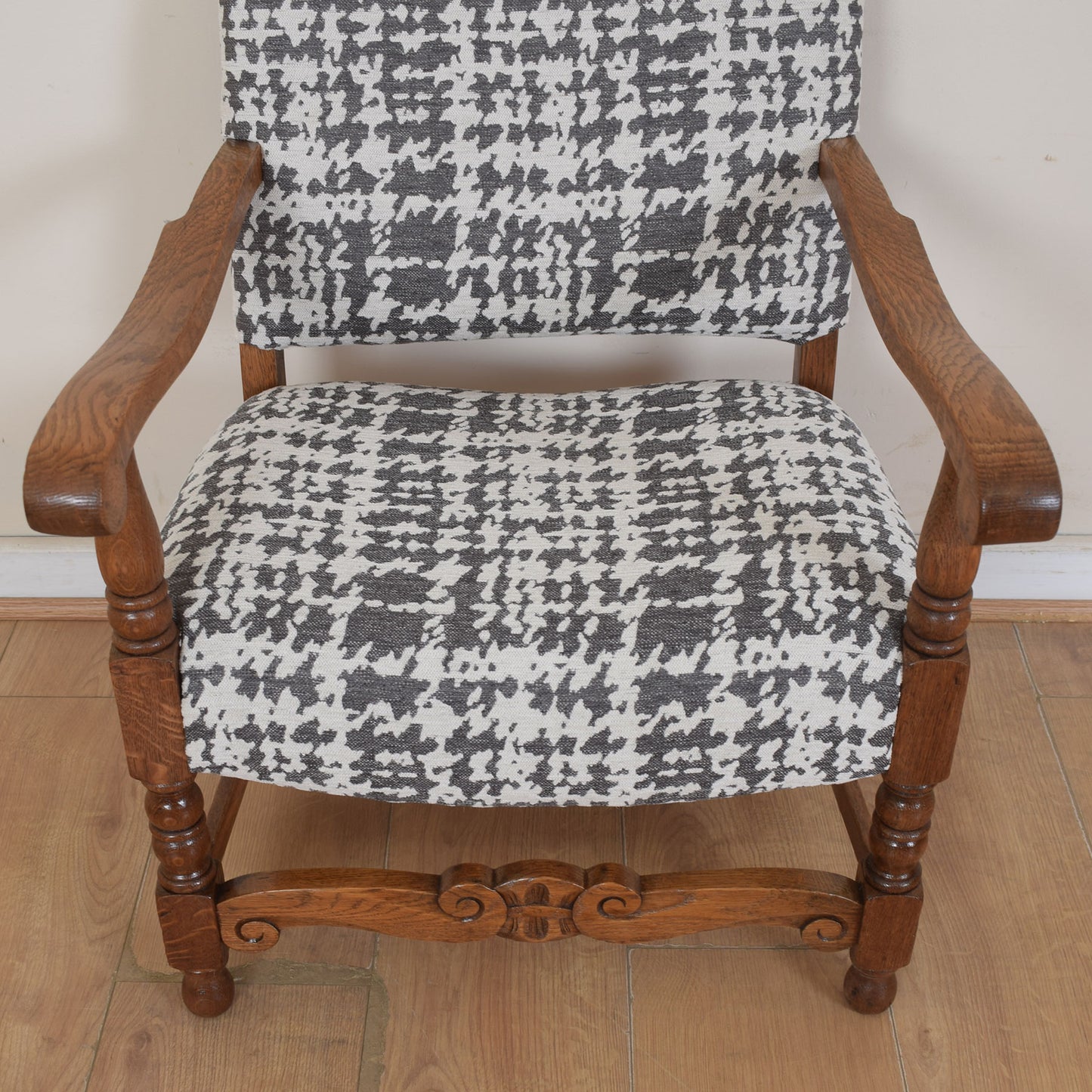 Upholstered Oak Childs Chair