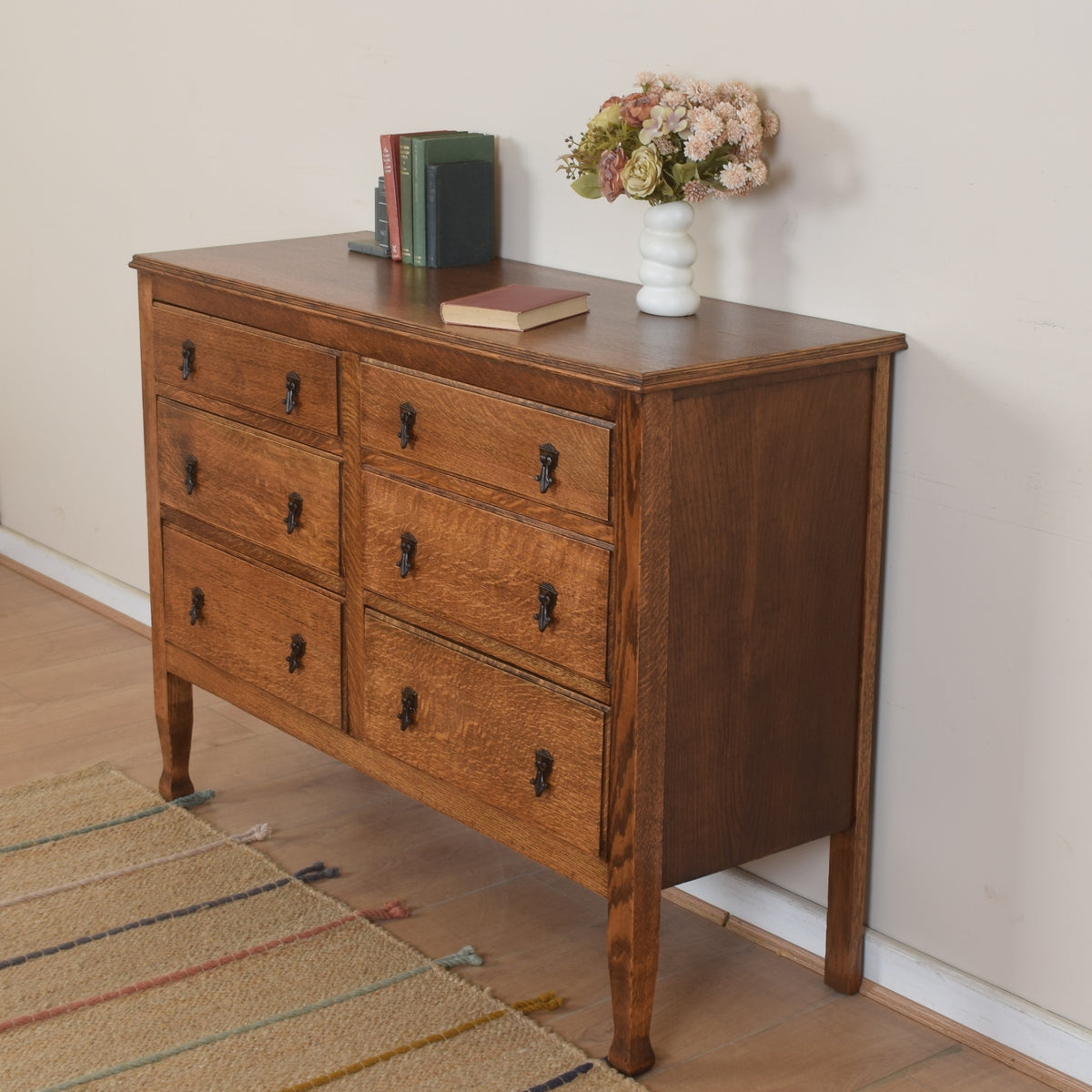 Large Oak Chest Of Drawers
