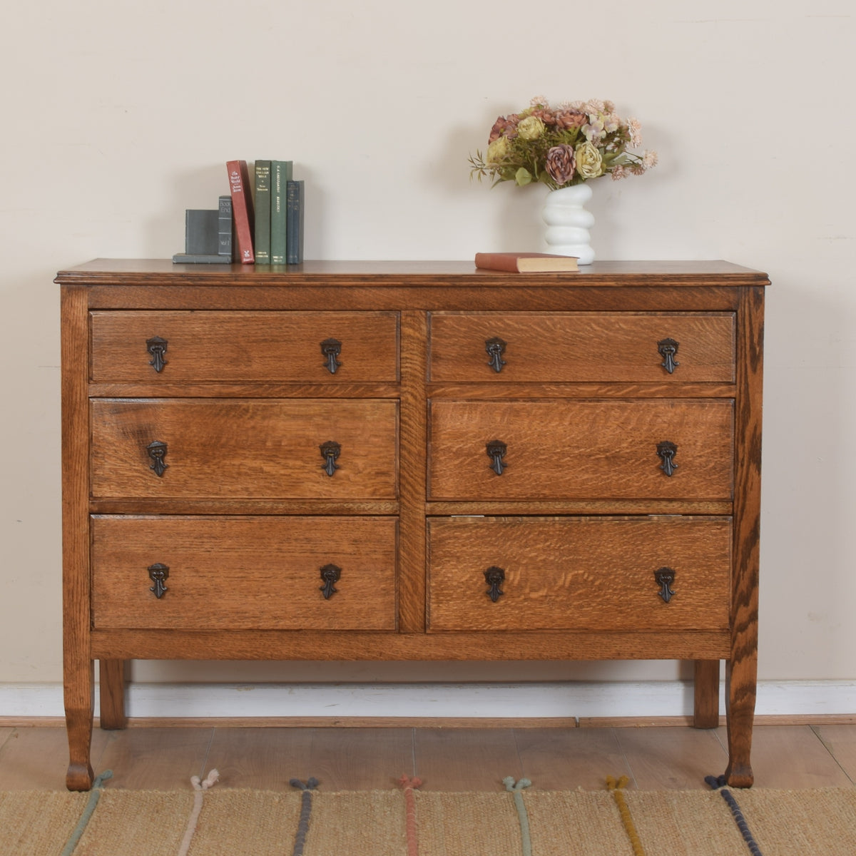 Large Oak Chest Of Drawers
