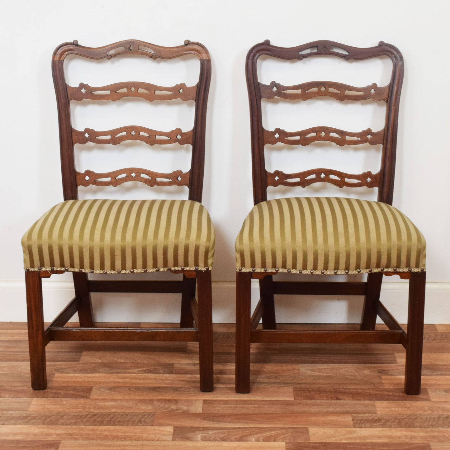Pair of Decorative Mahogany Chairs