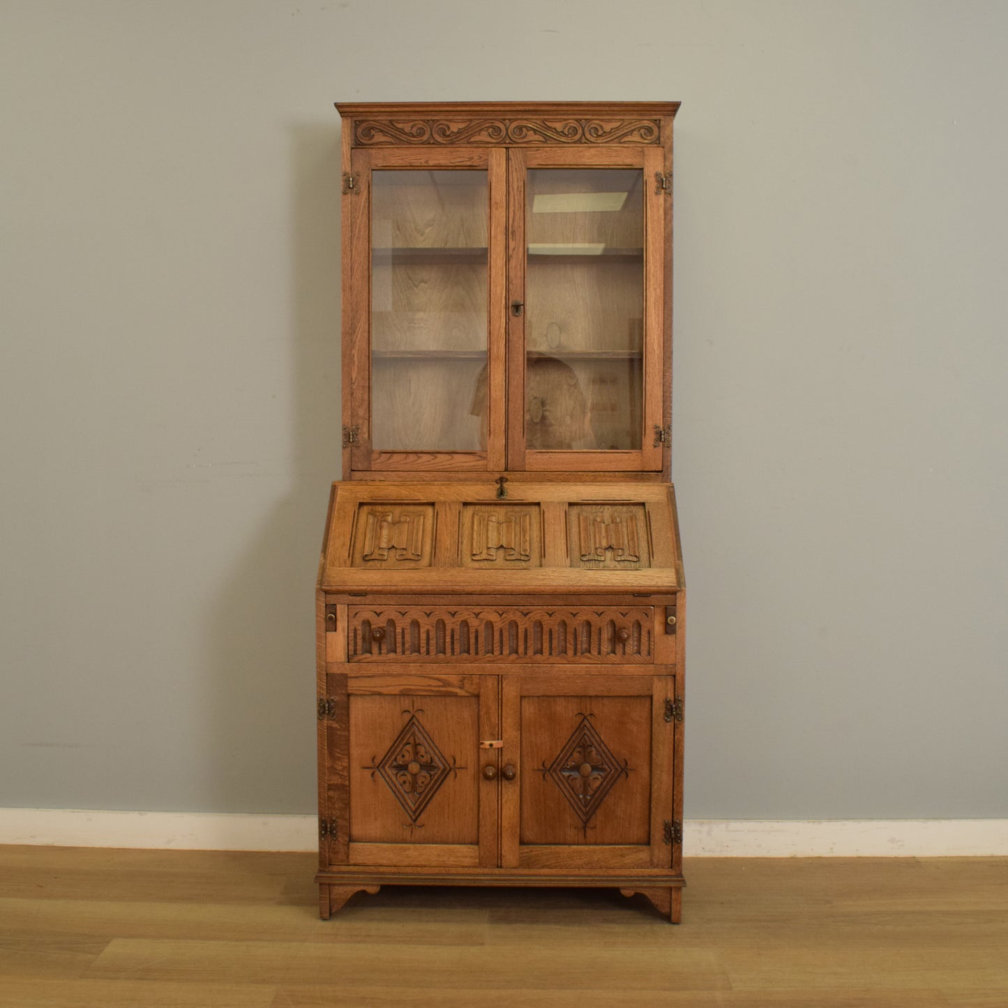 Oak Jaycee Bureau Bookcase