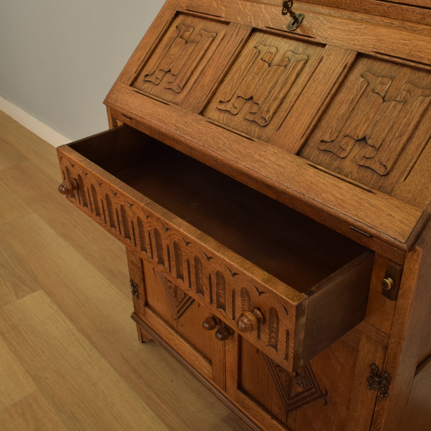 Oak Jaycee Bureau Bookcase