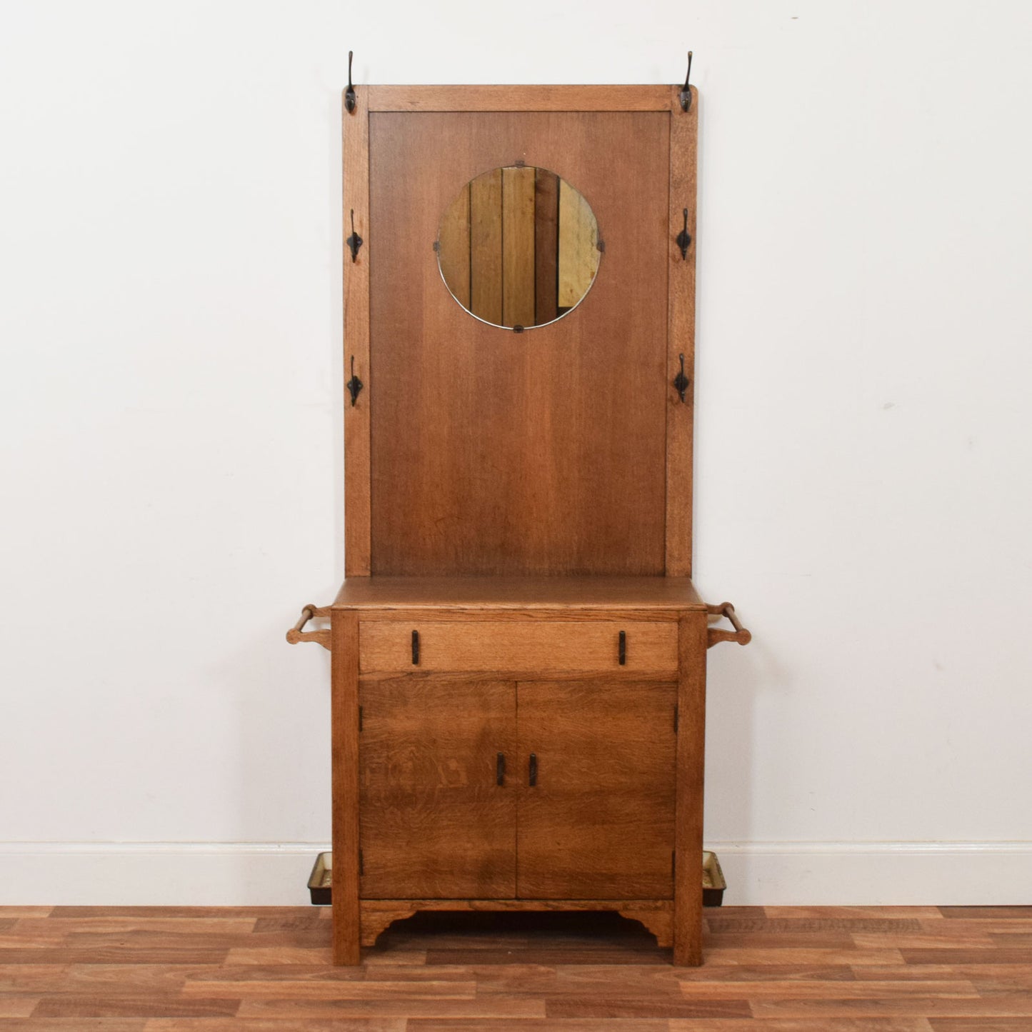 Restored Oak Hall Stand