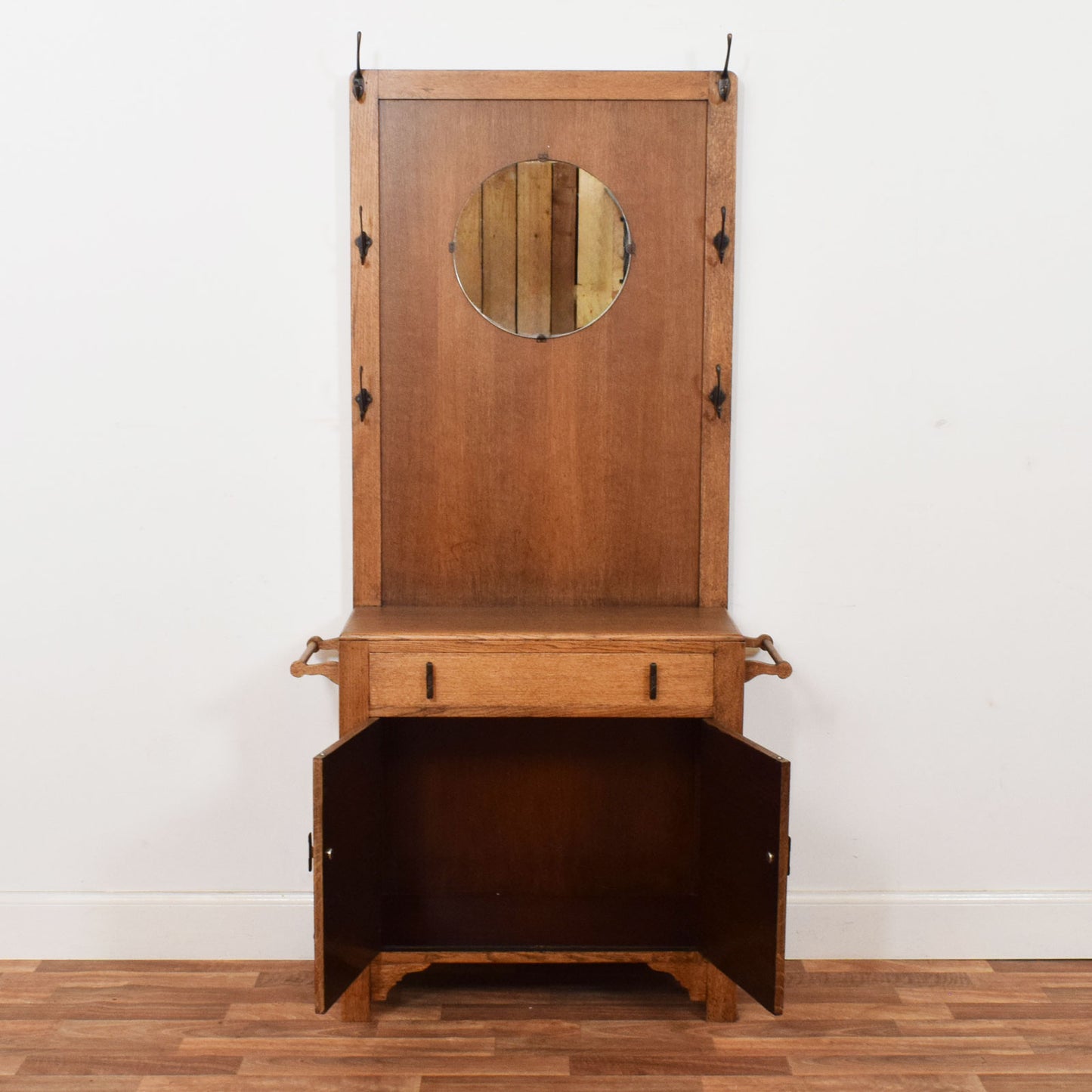 Restored Oak Hall Stand