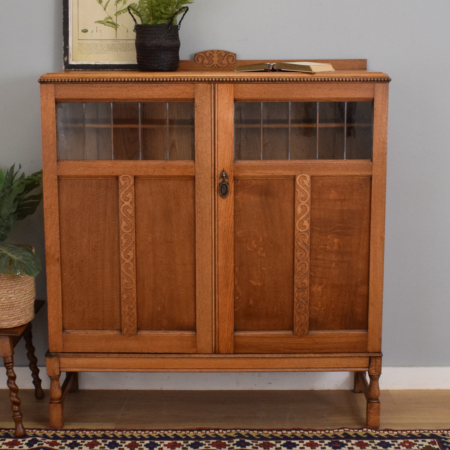 Large Solid Oak Cabinet