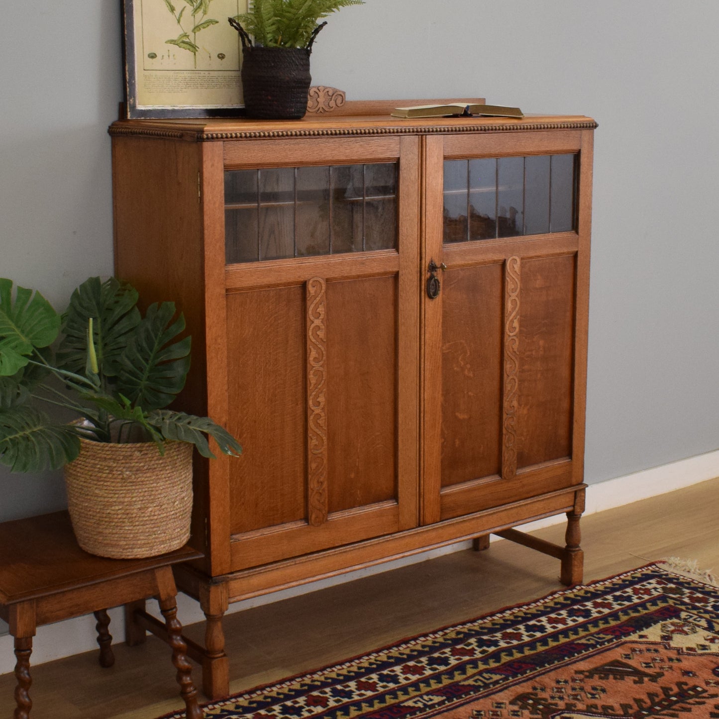 Large Solid Oak Cabinet