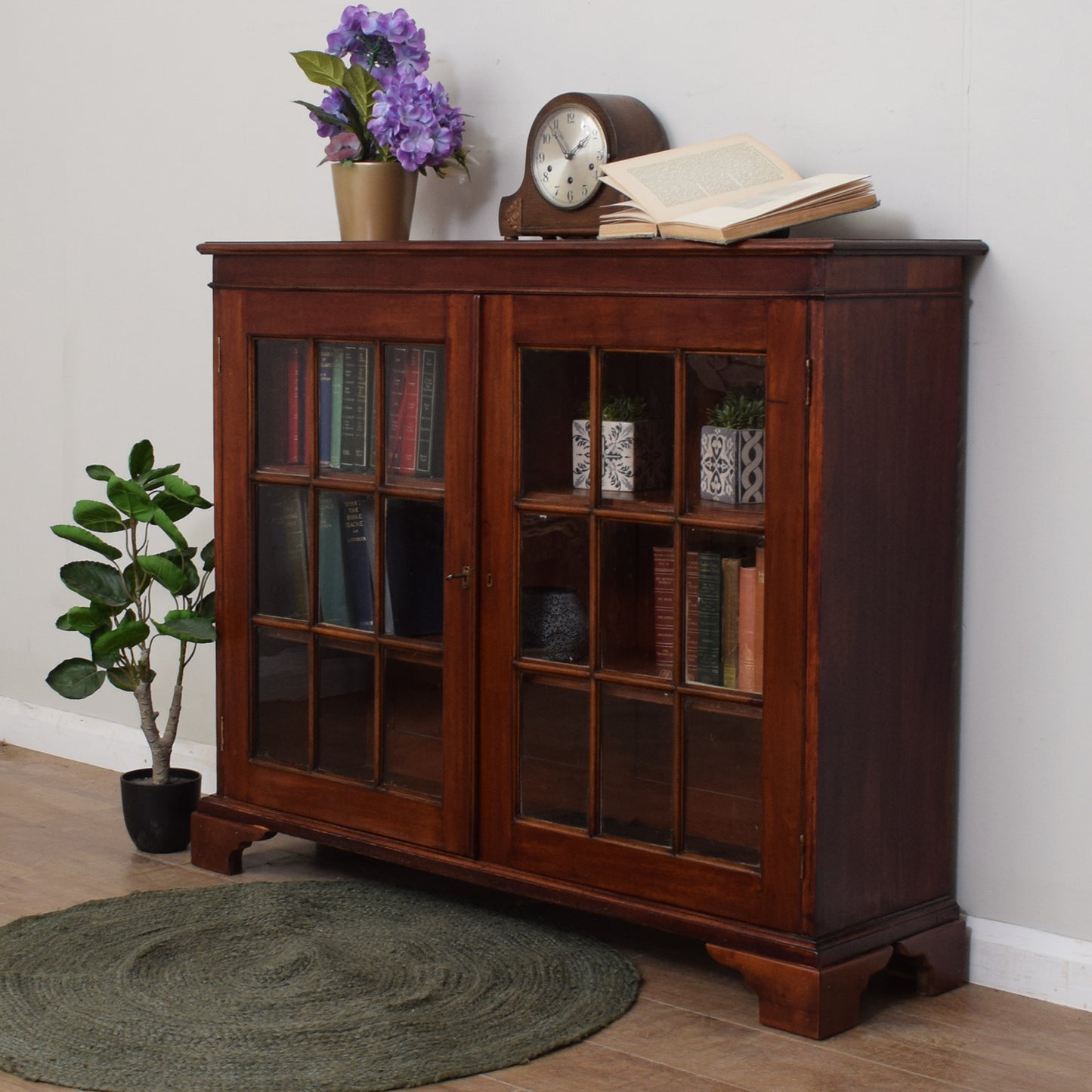 Antique Victorian Glazed Bookcase