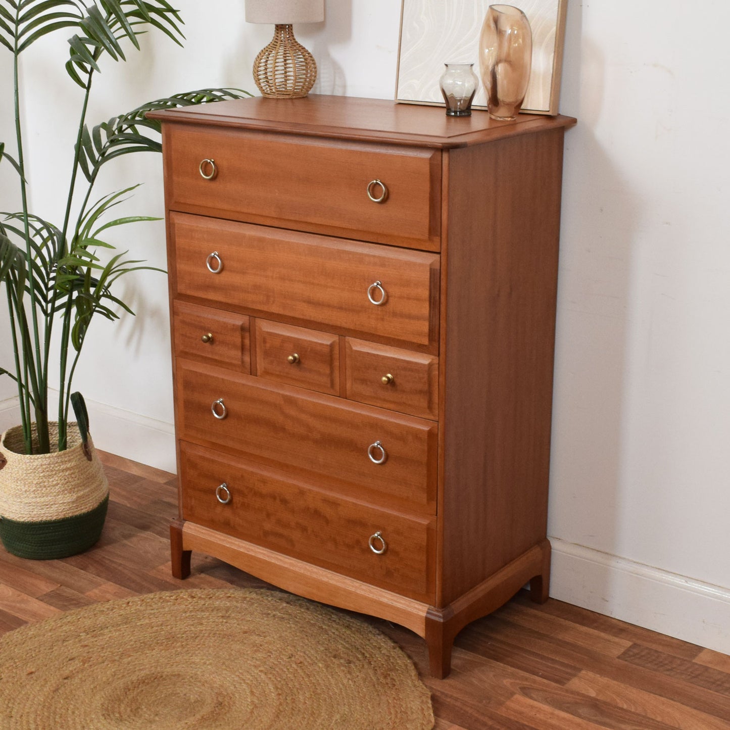 Restored Stag Chest of Drawers