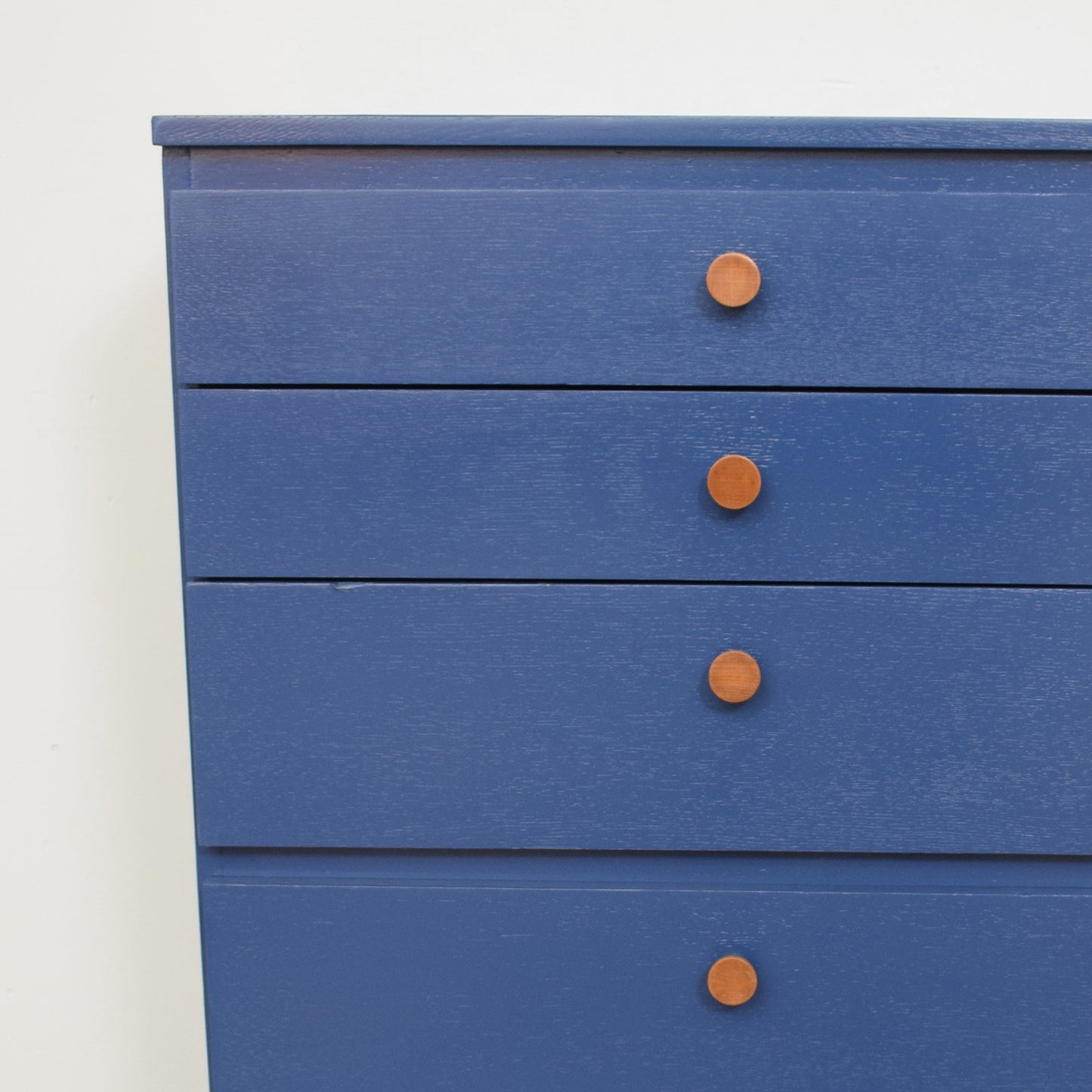 Painted Teak Veneer Chest of Drawers