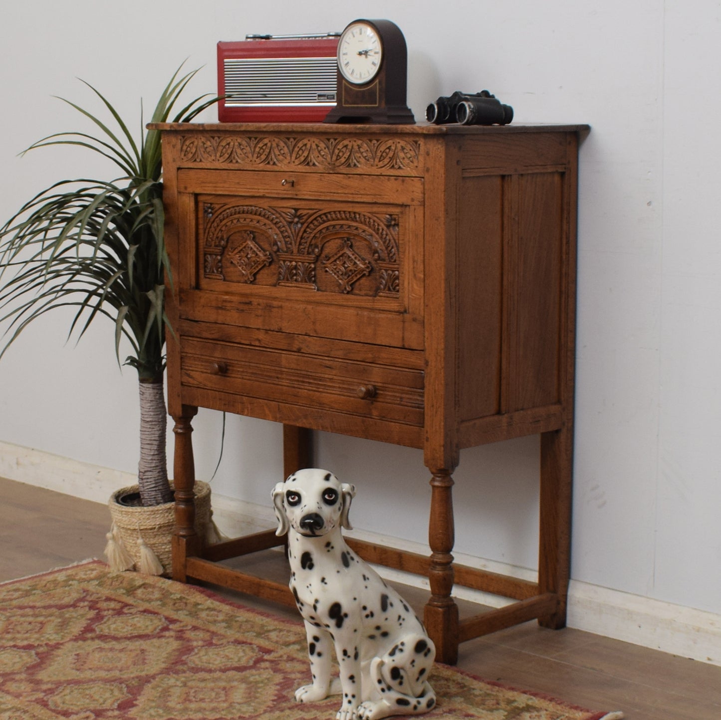 Vintage Oak Drinks Cabinet