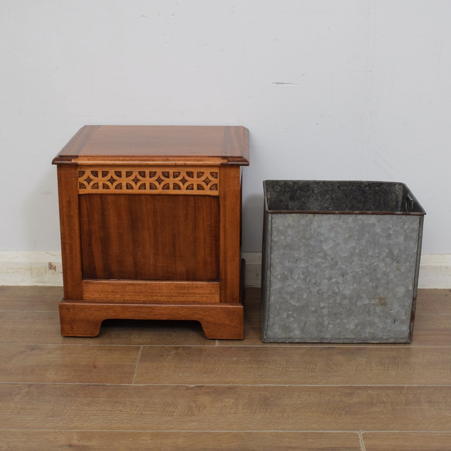 Restored Oak Coal Box
