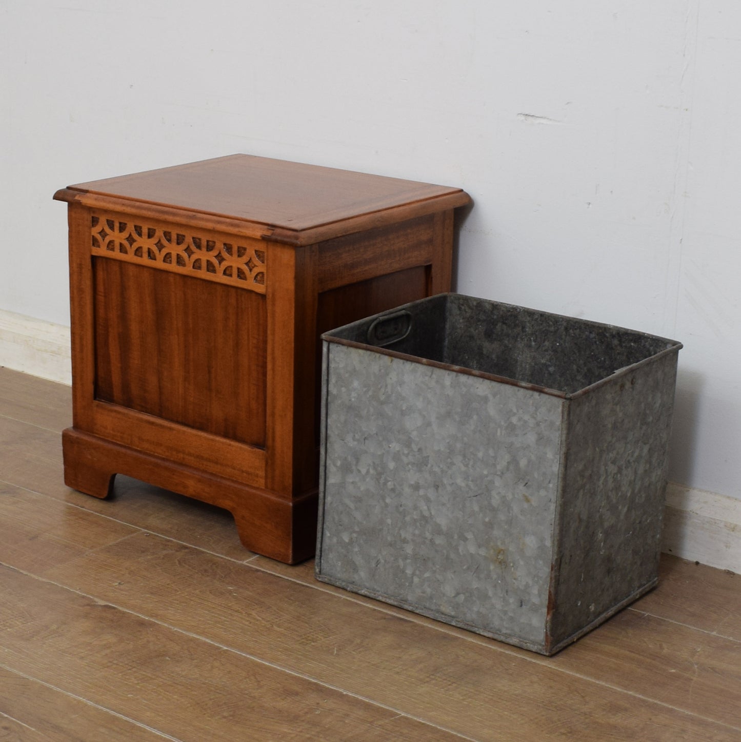 Restored Oak Coal Box